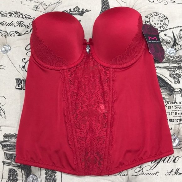 Maidenform Super Sexy Lace Push-Up Bustier MFB100 - Picture 4 of 9